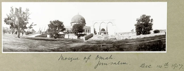 Mosque of Omar, Jerusalem, 14th December 1917